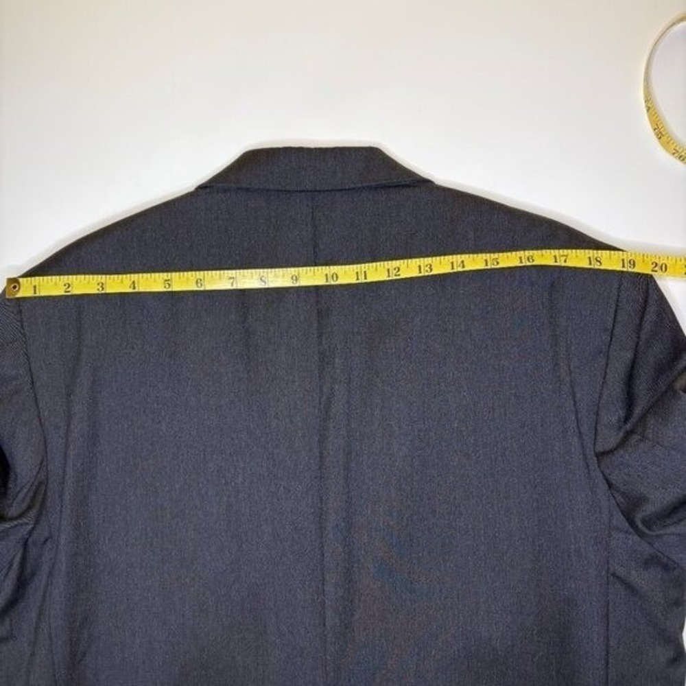 Jos A Bank Signature Collection Mens 40R 100% Wool Blazer Sport Jacket Black - Picture 9 of 14